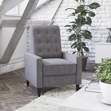 Flash Furniture Pushback Recliner with Button Tufted Back
