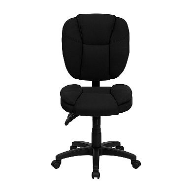 Flash Furniture Mid-Back Multifunction Ergonomic Task Office Chair with Pillow Top Cushioning