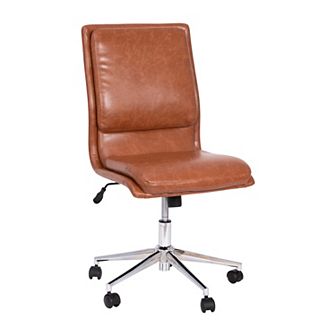 Flash Furniture Mid-Back Armless Office Task Chair with Metal 5-Star Base