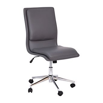 Flash Furniture Mid-Back Armless Office Task Chair with Metal 5-Star Base