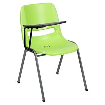 Flash Furniture Ergonomic Shell Chair with Right Handed Flip-Up Tablet Arm