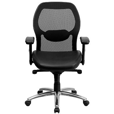 Flash Furniture Mid-Back Super Mesh Executive Swivel Office Chair with Knee Tilt Control