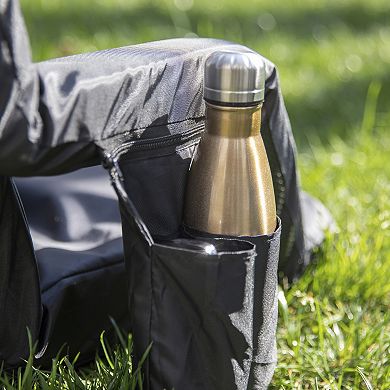 Flash Furniture 2 Pack Reclining Backpack Padded Stadium Chairs-Armrests & Storge Pockets