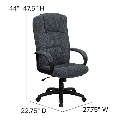 Flash Furniture High Back Fabric Executive Swivel Office Chair with Arms