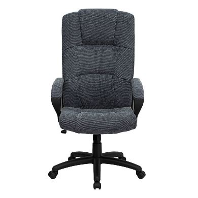 Flash Furniture High Back Fabric Executive Swivel Office Chair with Arms
