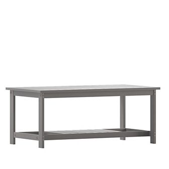 Flash Furniture Indoor/Outdoor Poly Resin 2 tier Adirondack Coffee Table