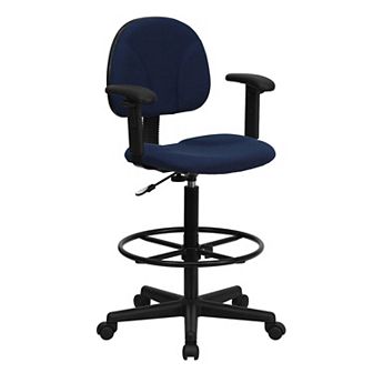 Flash Furniture Fabric Drafting Chair with Arms (Cylinders: 22.5''-27''H or 26''-30.5''H)