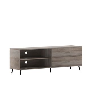 Flash Furniture TV Stand for up to 60" TV's with Adjustable Shelf and Storage Drawers