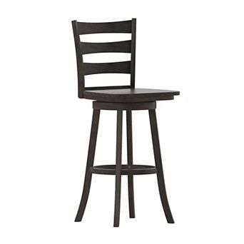 Flash Furniture Commercial Wooden Swivel Bar Height Stool