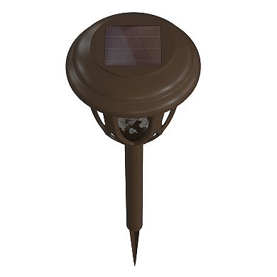 Flash Furniture All - Weather Tulip Design Solar Powered LED Garden & Pathway Lights - Set of 8