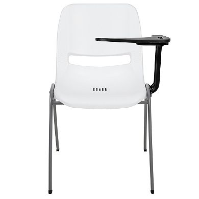 Flash Furniture Ergonomic Shell Chair with Left Handed Flip-Up Tablet Arm