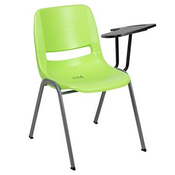 Flash Furniture Ergonomic Shell Chair with Left Handed Flip-Up Tablet Arm