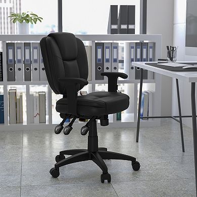 Flash Furniture Mid-Back Multifunction Swivel Ergonomic Task Office Chair