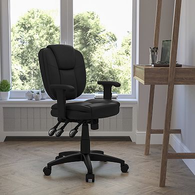 Flash Furniture Mid-Back Multifunction Swivel Ergonomic Task Office Chair