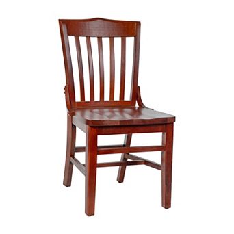 Flash Furniture School House Back Wooden Restaurant Dining Chair