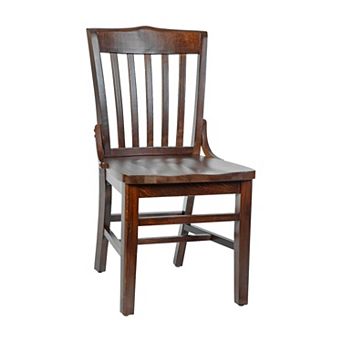 Flash Furniture School House Back Wooden Restaurant Dining Chair