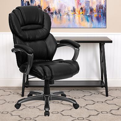 Flash Furniture High Back Executive Swivel Ergonomic Office Chair with Accent Layered Seat