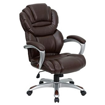 Flash Furniture High Back Executive Swivel Ergonomic Office Chair with Accent Layered Seat