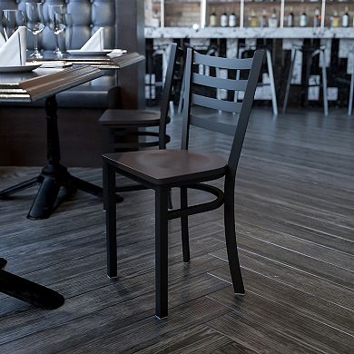 Flash Furniture Ladder Back Metal Restaurant Chair