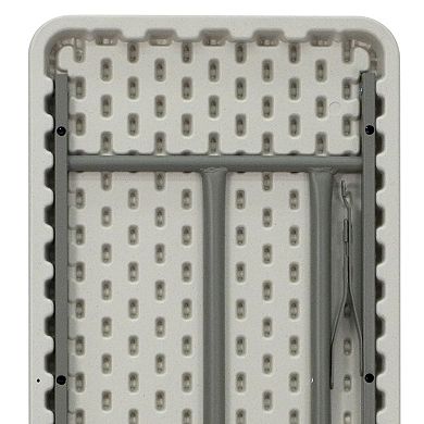 Flash Furniture 18"W x 72"L Plastic Folding Training Table with Granite White Surface