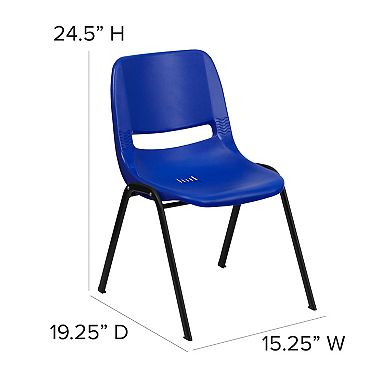 Flash Furniture Kid's Ergonomic Shell Stack Chair with 14" Seat Height