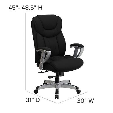 Flash Furniture Big & Tall Executive Swivel Office Chair with Adjustable Arms