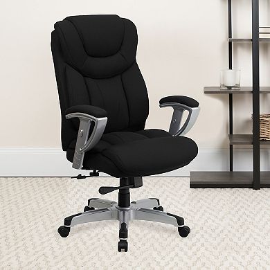 Flash Furniture Big & Tall Executive Swivel Office Chair with Adjustable Arms