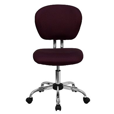Flash Furniture Mid-Back Mesh Padded Swivel Task Office Chair with Chrome Base