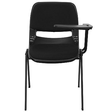 Flash Furniture Padded Ergonomic Shell Chair with Left Handed Flip-Up Tablet Arm