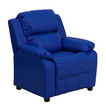 Flash Furniture Deluxe Padded Contemporary Kids Recliner with Storage Arms