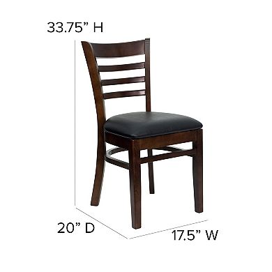 Flash Furniture Ladder Back Wooden Restaurant Chair