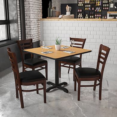 Flash Furniture Ladder Back Wooden Restaurant Chair