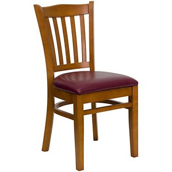 Flash Furniture Vertical Slat Back Wooden Restaurant Chair