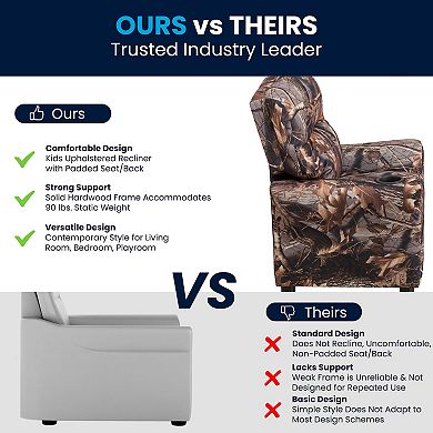 Flash Furniture Contemporary Kids Recliner with Cup Holder