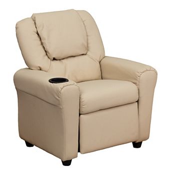 Flash Furniture Contemporary Kids Recliner with Cup Holder and Headrest