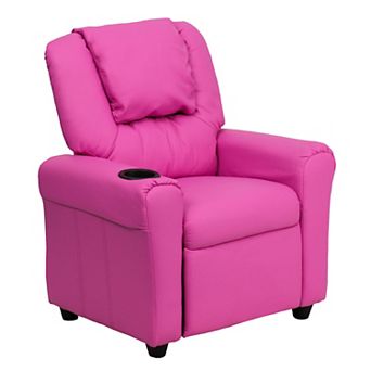 Flash Furniture Contemporary Kids Recliner with Cup Holder and Headrest