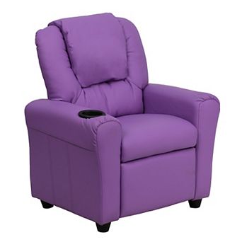 Flash Furniture Contemporary Kids Recliner with Cup Holder and Headrest