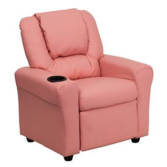 Flash Furniture Contemporary Kids Recliner with Cup Holder and Headrest