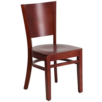 Flash Furniture Solid Back Wooden Restaurant Chair