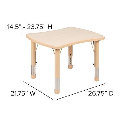 Flash Furniture 22x27 Rectangular Plastic Activity Table