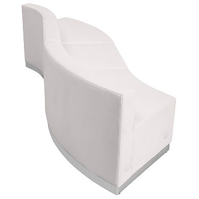 Flash Furniture 3 PC LeatherSoft Modular Reception Configuration w/Taut Back &Seat
