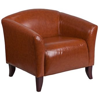 Flash Furniture LeatherSoft Chair with Wood Feet