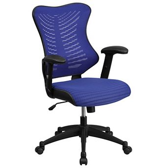 Flash Furniture High Back Designer Executive Swivel Ergonomic Office Chair with Adjustable Arms