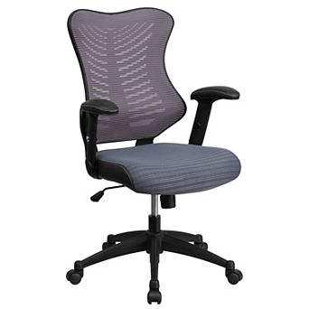 Flash Furniture High Back Designer Executive Swivel Ergonomic Office Chair with Adjustable Arms