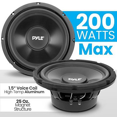 Pyle 8'' SVC Car Subwoofer - 200W Max - Injection Cone with Rubber Edge - PLMW83