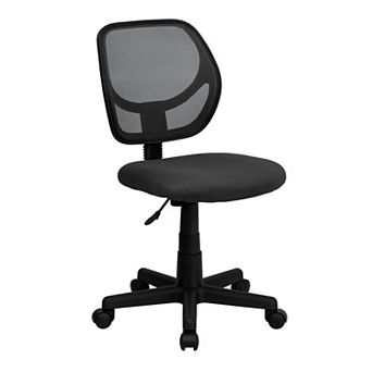 Flash Furniture Low Back Mesh Swivel Task Office Chair with Curved Square Back