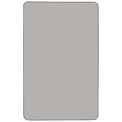 Flash Furniture Mobile 30"W x 48"L Rectangular HP Laminate Adjustable Activity Table