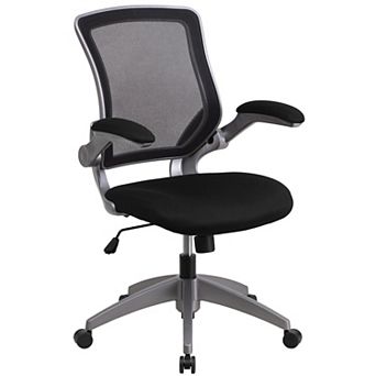 Flash Furniture Mid-Back Mesh Swivel Ergonomic Task Office Chair with Flip-Up Arms
