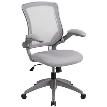 Flash Furniture Mid-Back Mesh Swivel Ergonomic Task Office Chair with Flip-Up Arms