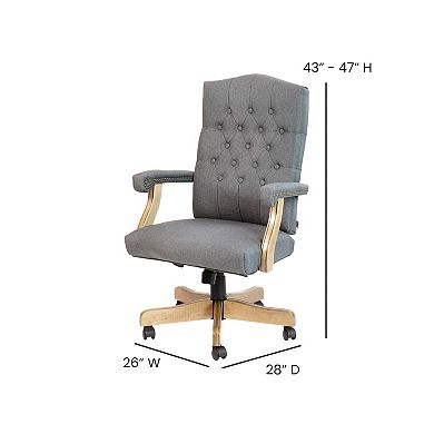 Flash Furniture Executive Swivel Office Chair with Arms